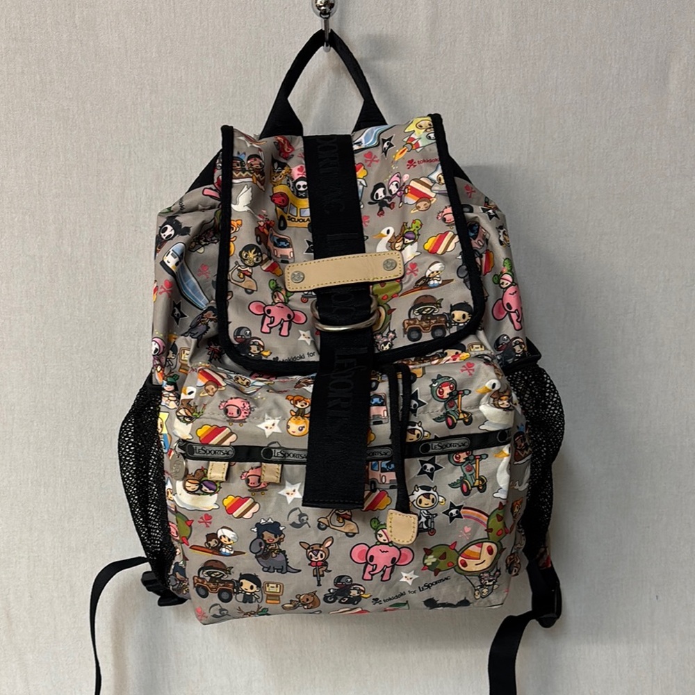 LeSportsac Tokidoki Collaboration Rucksack Colorful Character Print Backpack - Picture 1 of 16